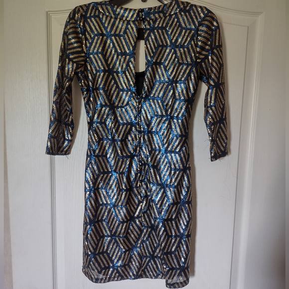 Charlotte Russe Mini Cocktail Sequin Dress Size Small - Picture 2 of 4